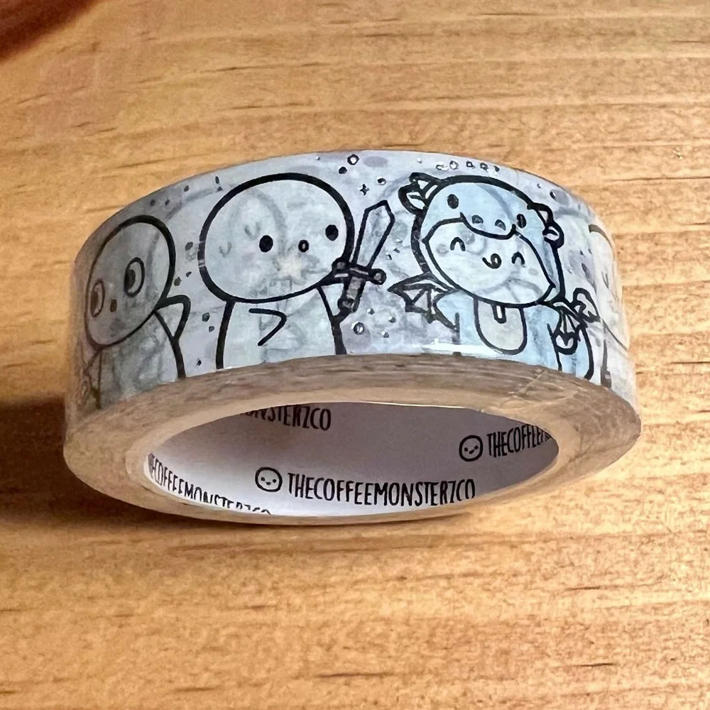 TCMC TheCoffeeMonsterzCo Castles and Critters washi tape